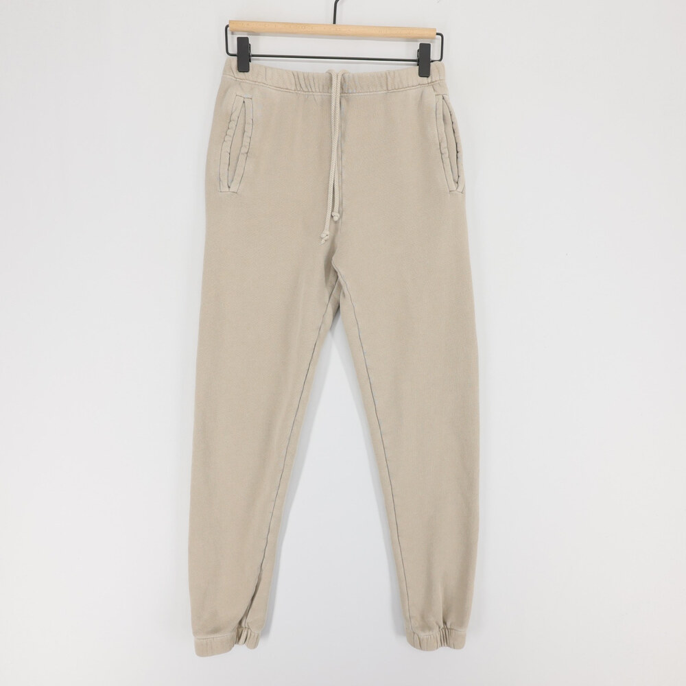 Joah Brown Joggers Sweatpants Womens XS S Beige French Terry Drawstring Pockets